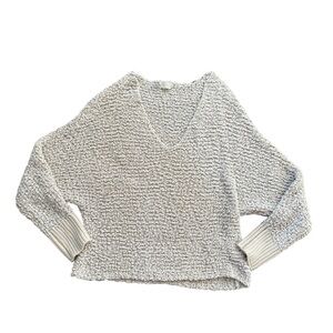 Altar’d State Medium V Neck chunky knit sweater cream ivory neutral spring
